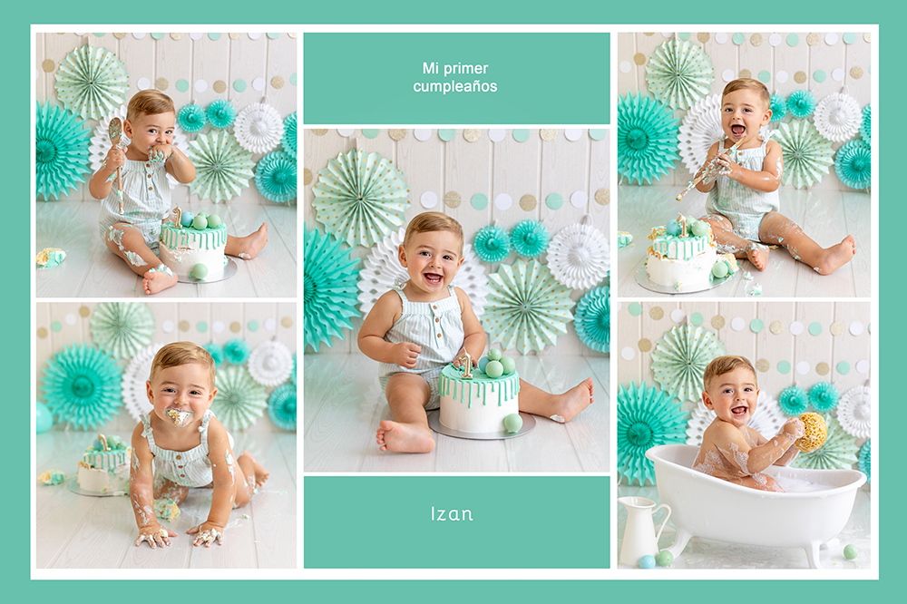 En este momento estás viendo Smash cake o sesion de cumpleaños – Escenario Izan