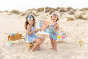 Lee más sobre el artículo Mini Sesión Pintura – Lorena y Zoe